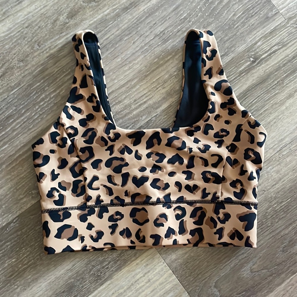 IVL Collective leopard print sports bra size 6